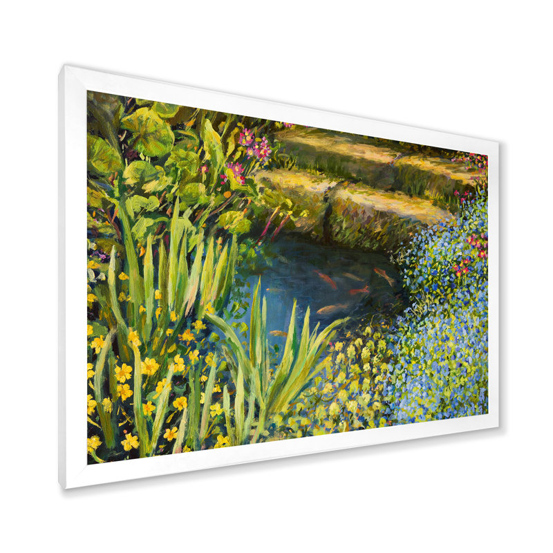 «Silence At The Lake Side», reproduction d'art sur toile, H 12 po x l 20 po x p 1 po, Blanc