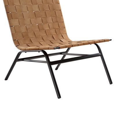 Camden Woven Leather Accent Chair