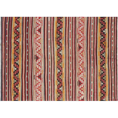 One-of-a-Kind 5'10" X 8'1" 1960s Wool Area Rug in