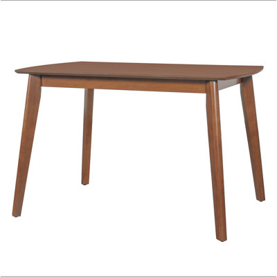 Mid Century Modern Dining Table, Solid Wood Kitchen & Dining Room Table for 4, Minimalist Table for Dining Room, Rectangular Dinette Table, Easy Assem