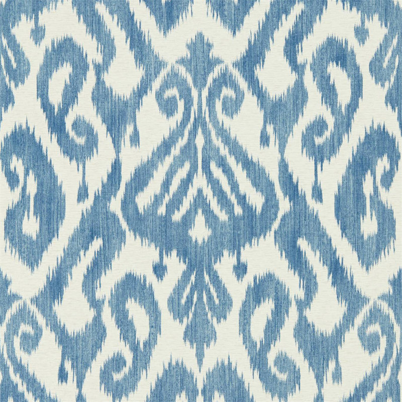 Kasuri Wallpaper, Indigo