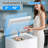 BacklD 2.0 Cubic Feet Chest Freezer with Removable Basket, Free Standing Top Open Door Compact Freezer with Adjustable Temperature for Home/Kitchen/Office/Bar, White