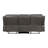 Patsy Manual Double Recliner Sofa, Gray Polished Microfiber 85 Inch