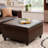 Aimee-Lee Faux Leather Ottoman-1952583156