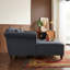 Chaise longue capitonnée deux places