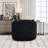 Upholstered  Swivel Barrel Armchair With Ottoman-48643585