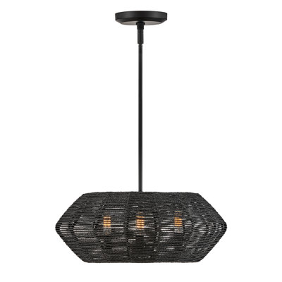 Lustre géométrique à 3 lumières pour îlot de cuisine Ariza