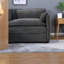 Ensemble de chaises d'appoint en chenille Ultimate Comfort, sièges modernes et polyvalents pour la chambre à coucher et le salon, gris