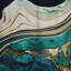 Abstract Geode Marble I - Abstract Marble Room Darkening Abstract Curtain - 1 Panel-107831024