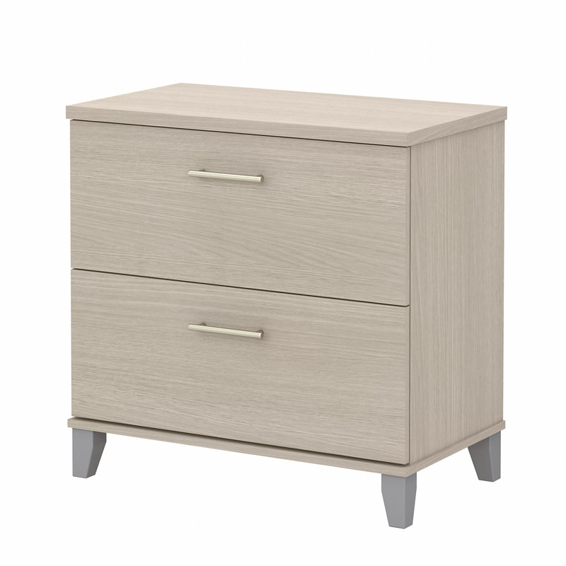 Katia 2-Drawer Lateral Filing Cabinet, Sand Oak