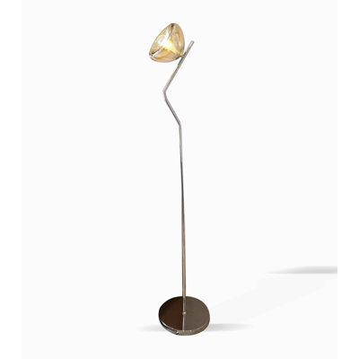 Ambient Glow Glass Shade Floor Lamp