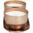 Metal Rose in Paradise Scented Grid Patterned 10 oz 1 Wick Decorative Candle with White Wax-91735979