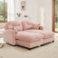 Canapé modulaire en chenille 2 places avec 2 coussins et 2 repose-pieds-1731470828-1723744667
