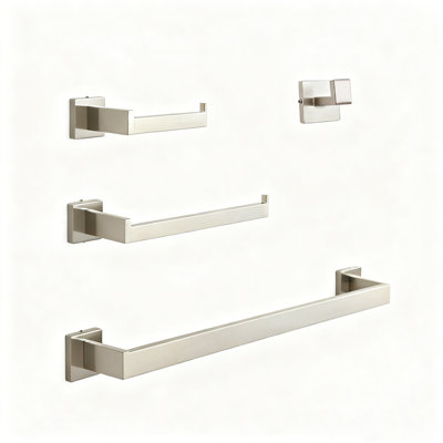 4 porte-serviettes muraux