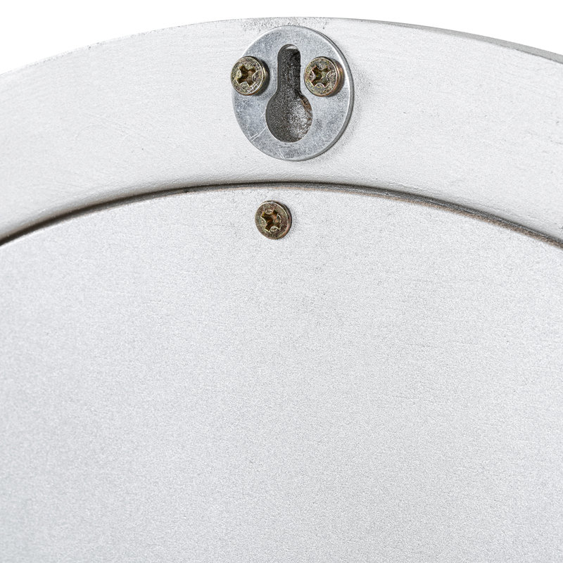 Meuble-lavabo de luxe avec miroir ovale, Argent argent
