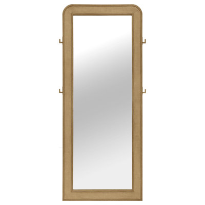 Arini Cane Weave Full Length Standing Floor Mirror