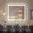 Dokes Super Bright Front & Back LED Lighted Anti-Fog Tempered Glass Bathroom/Vanity Mirror with ETL-1635752260