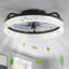 Kalyx Modern Crystal Ceiling Fan Light with Remote and Smart APP-1395469912