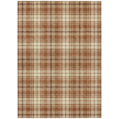 Aurora Paprika Washable Indoor-Outdoor Rug - 