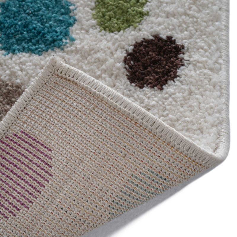 Performance Polka Dots Indoor Rug, Rectangle 5' x 8'