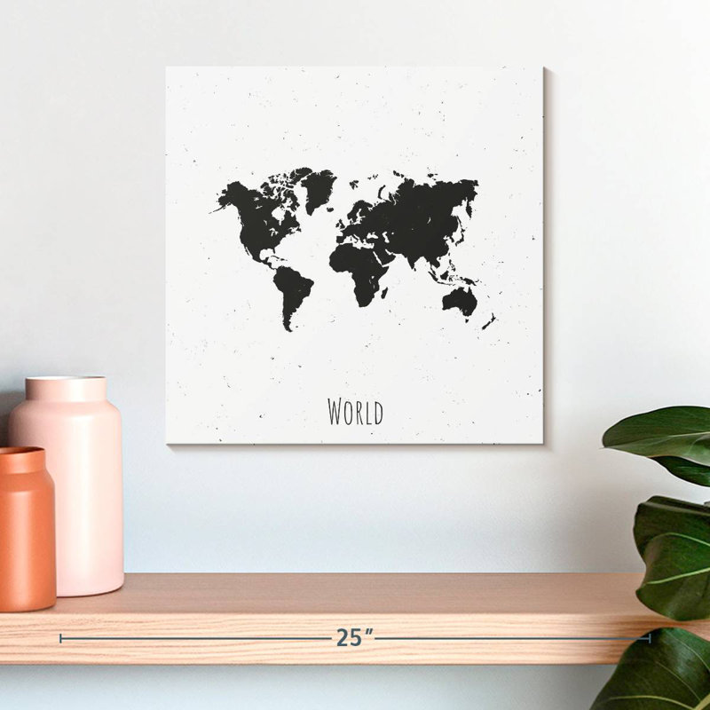 Aliaz Basic World Map, 16" H x 16" W