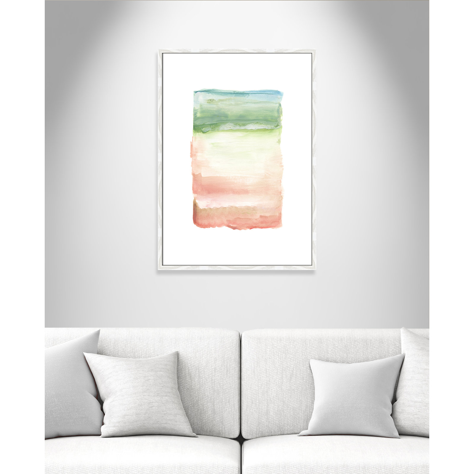 Nabi "Skye I" Print, 35.5" H x 25.5" W x 0.75" D, White Framed Paper