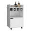 Chariot-bar H 35 po avec deux tablettes, quatre casiers à vin et une armoire-1499106976