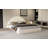 Unique Arched Boucle Bed With Small Table
