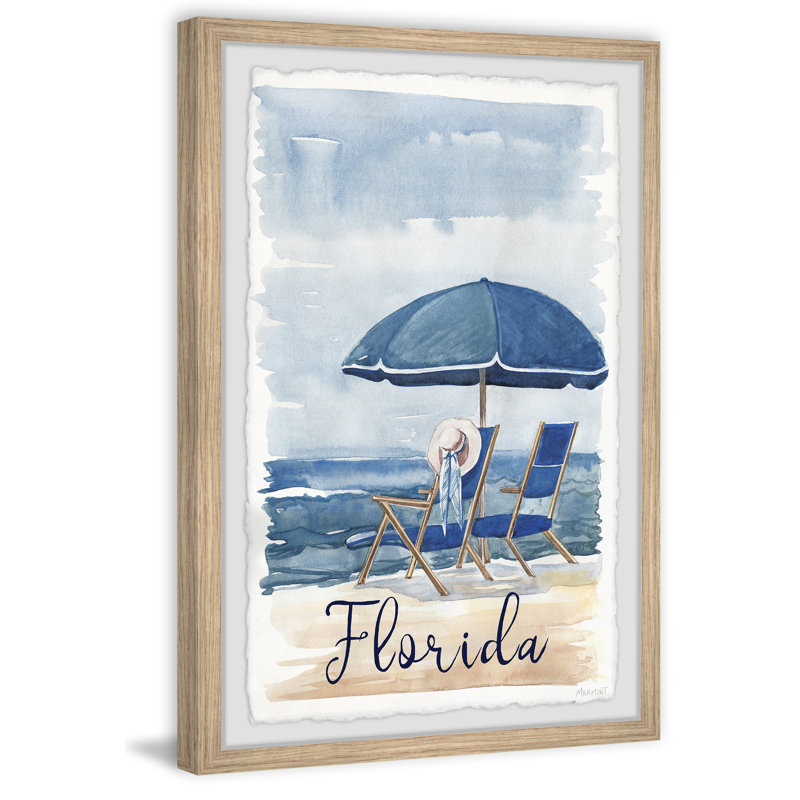 Endless Summers in Florida - Cadre photo, reproduction d'art sur papier, H 18 po x l 12 po x 1,5 po