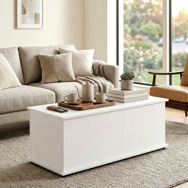India Blanket Chest, White