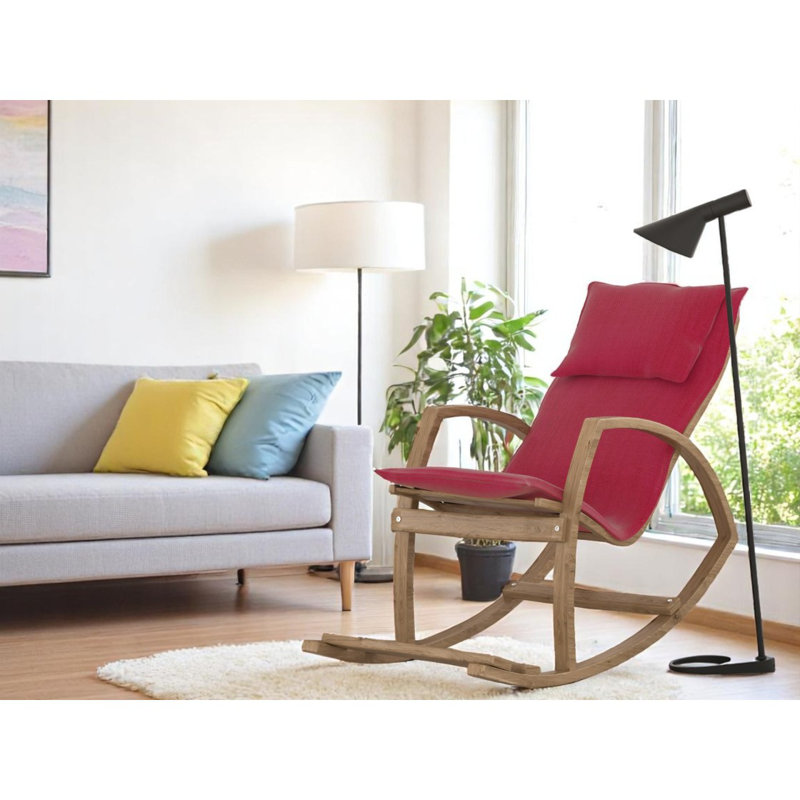 Chaise berçante Modern, fauteuil berçant Modern, Rouge