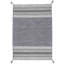 Azizi Striped Hand Woven Cotton Grey Rug-62367852