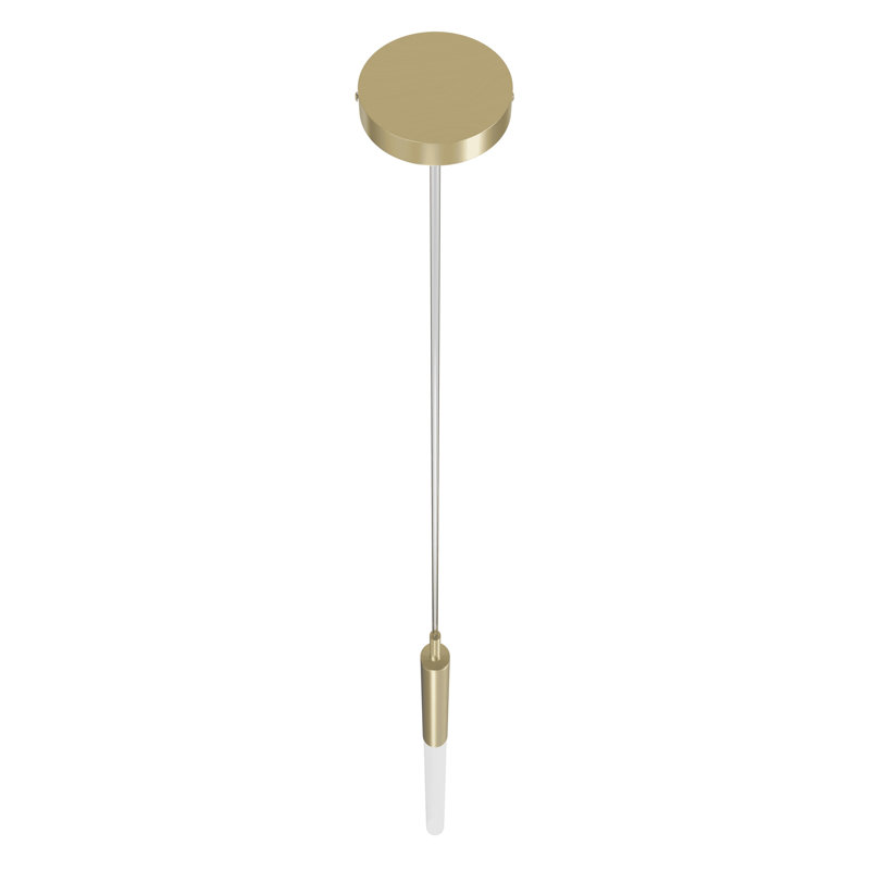 Main St. 1 - Light Pendant, Brushed Brass