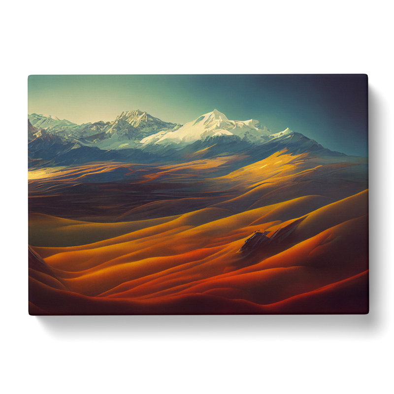 Appealing Mountain Landscape - Wrapped Canvas