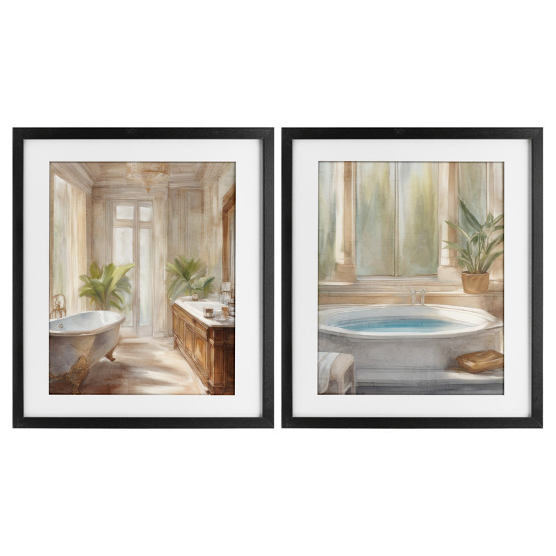 Ensemble de salle de bain Serenity Bath, Cadre noir minuit, H 21 po x l 17 po