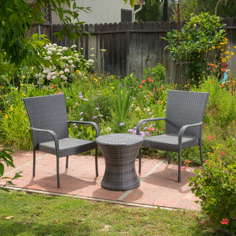 Preston 2 - Person Patio Conversation Set, Gray
