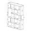5-Tier Bookcase In White And Chrome