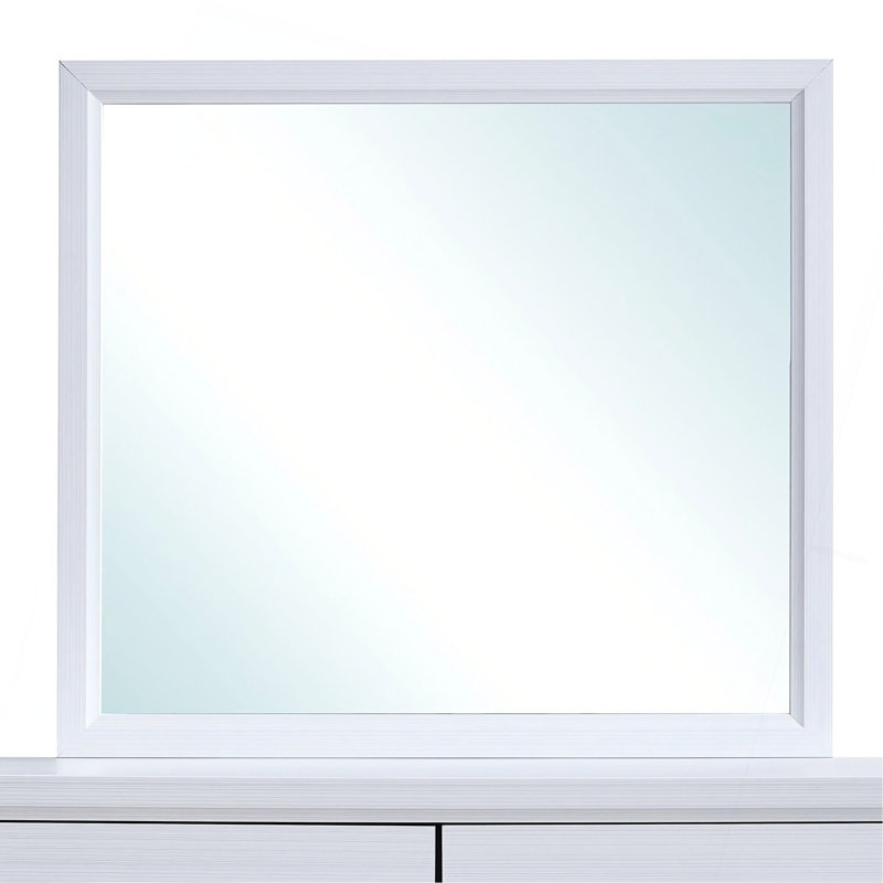 Modern Mirror , White