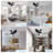 32'' 3 - Blade Large Indooor Ceiling Fan With Light Kit and Remote, 3 LED Colours, 6 Speed Noiseless DC Motor, Timer