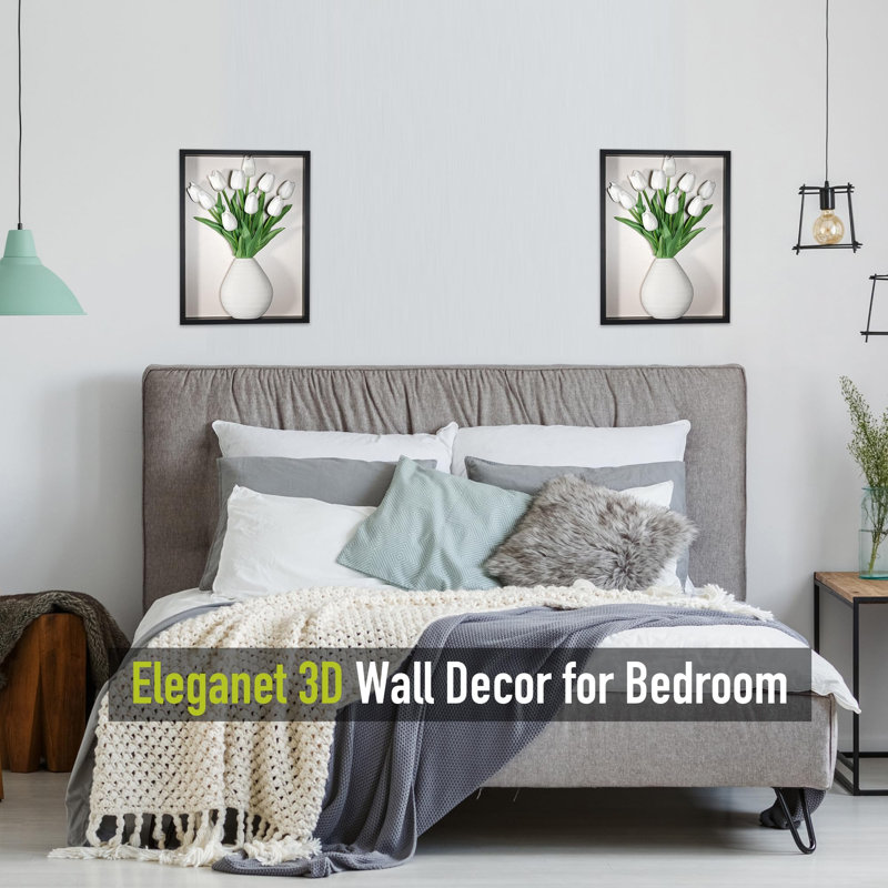 Vase mural 3D en bois