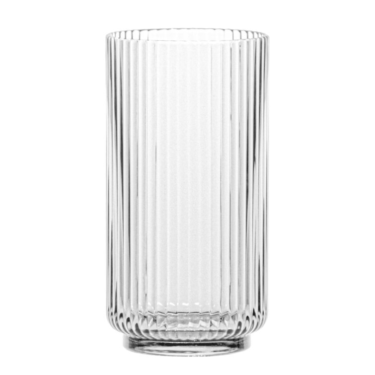 Fluted Acrylic Drinking Glasses