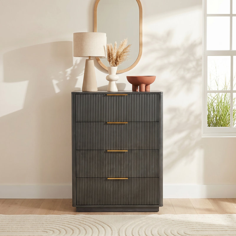 Akira 4 - Drawer Chest, Gray Wash