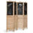 4-Panel Folding Privacy Room Divider Screen With Chalkboard