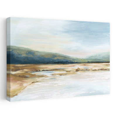 By The Water I Landscape Mountain, peinture à l'huile sur toile, art naturel, art contemporain