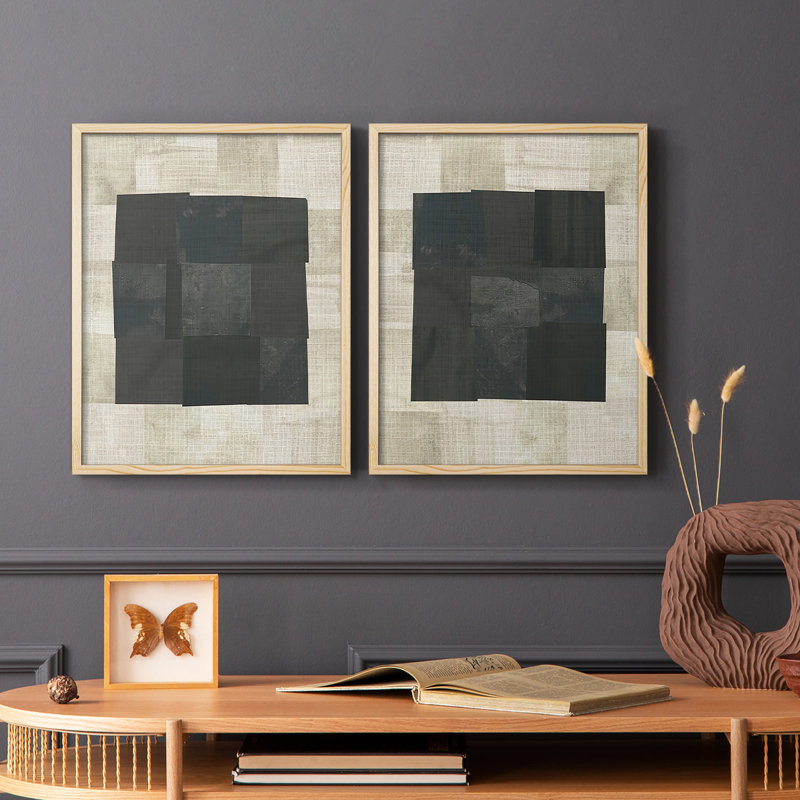 «Floating Block I», reproduction encadrée de qualité supérieure - prête à être accrochée - aucun clou requis - aucun clou requis
