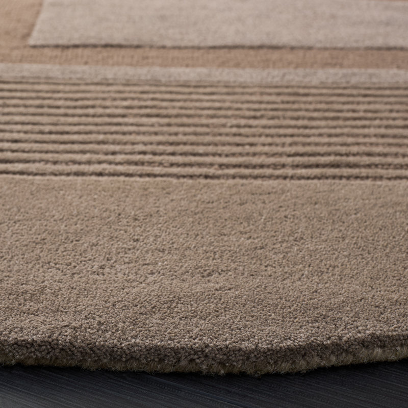 Fifth Avenue Hand Tufted Viscose,Wool, Cotton Geometric Indoor Rug, Round 6'