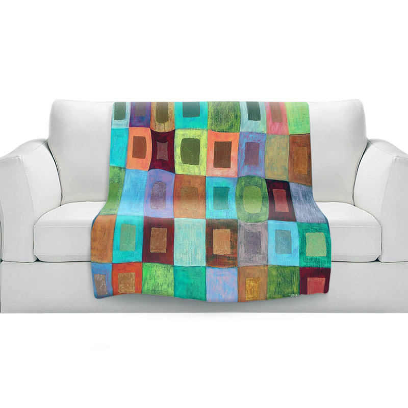 Couverture sherpa doux couleur claire, l 51 po x L 60 po