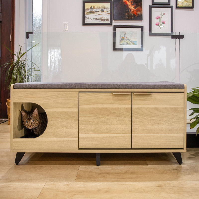 Tucker Shoe Cabinet, Oak, Tan
