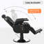 Fauteuil de coiffeur inclinable robuste, fauteuil de coiffeur inclinable hydraulique polyvalent pour salon de beauté, pivotant à 360 ° et réglable en hauteur, pour salon de coiffure et salon de beauté, équipement de coiffage spa, noir
