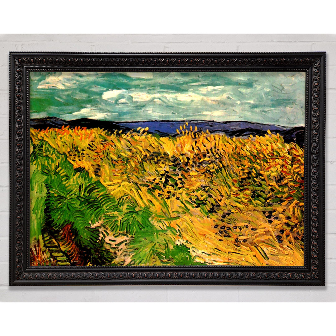 Weizenfeld mit Kornblumen von Vincent Van Gogh - Einzelbildrahmen Druck